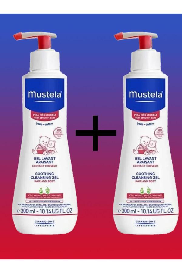 Mustela Soothing Cleansing Gel 300 Ml Çok Hassas Ciltler İçin Temizleme Jeli X2 - Image 1