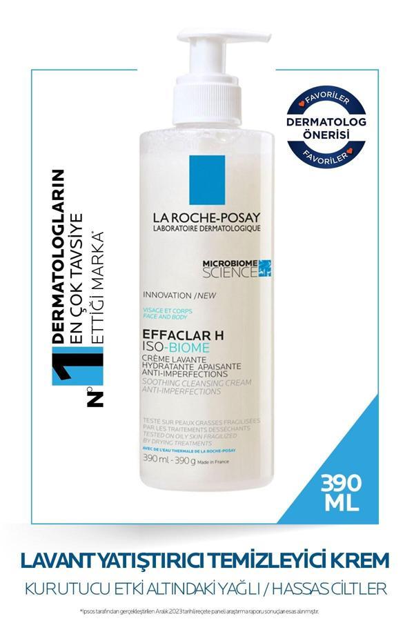 La Roche-Posay La Roche Possay Effaclar H Isobiome Lavant Temizleyici Krem 390Ml - Image 1