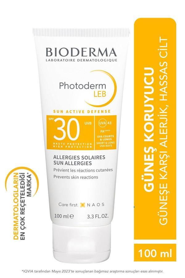 Bioderma Photoderm Leb Sensıtıve Skın Antı-Sun Allergy Skin Barrier Protective Sunscreen 100 Ml - Image 1