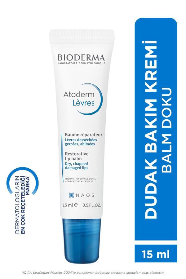 Bioderma Atoderm Lip Balm Kuru, Çatlamış Dudak Besleyici Nemlendirici Dudak Kremi Avokado Ve Shea Yağı 15 Ml - Image 1