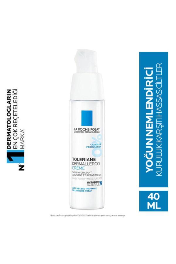 La Roche-Posay Toleriane Dermallergo Creme-Ultra Hassas Ciltler İçin Nemlendirici Ve Yatıştırıcı Bakım Kremi 40Ml - Image 1