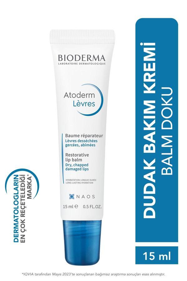 Bioderma Atoderm Lip Balm Kuru, Çatlamış Dudak Besleyici Nemlendirici Dudak Kremi Avokado Ve Shea Yağı 15 Ml - Image 1