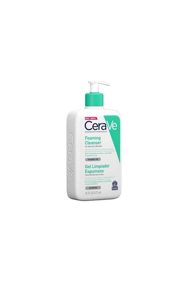 Cerave Foaming Cleanser Normal & Yağlıya Dönük Ciltler Için 473 Ml - Image 1