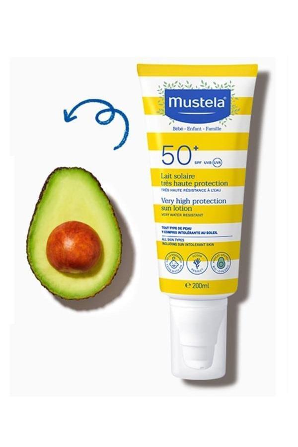 Mustela Yüksek Koruma Faktörlü Güneş Losyonu Tüm Aile Için Spf50+ 200 Ml - Image 1