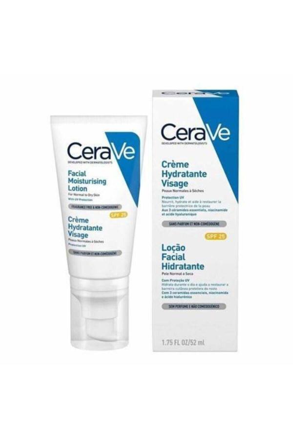Cerave Normal Ve Kuru Ciltler Güneş Koruması Içeren 52 Ml Nemlendirici Yüz Kremi - Image 1
