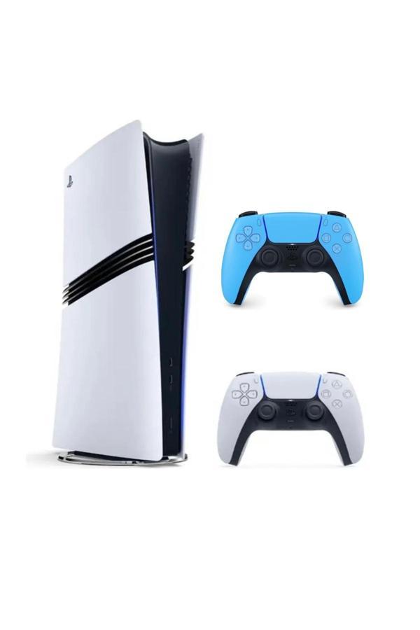 Sony Playstation 5 Pro 2Tb Cfı-7021 Avrupa 1.Kol Beyaz 2.Kol Mavi (İthalatci Garantili) - Image 1