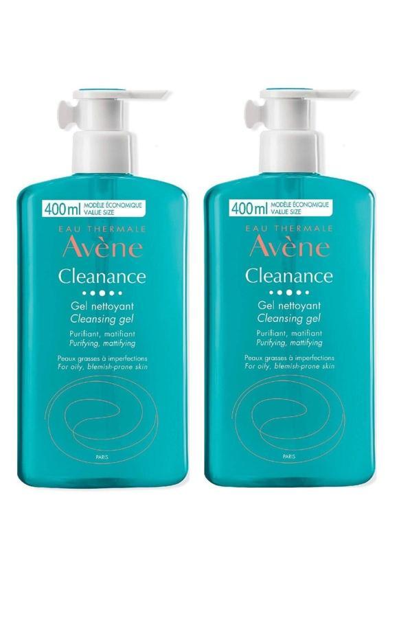 Avene Cleanance Yağlı Ve Akneye Eğilimli Ciltler İçin Matlaştırıcı Temizleme Jeli 400 Ml 2'Li̇ - Image 1