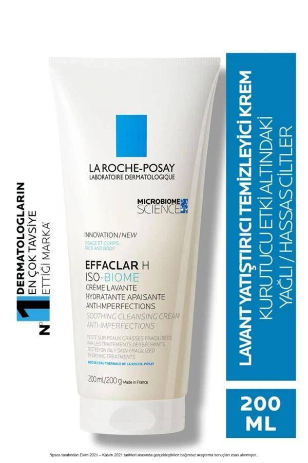 La Roche-Posay La Roche-Posay Effaclar H Iso Bıome Yatıştırıcı Nemlendirici Bakım & Temizleyici Krem-200 Ml - Image 1