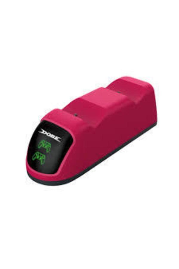Havuz Elektronik Ps5 Şarj Istayonu Kırmızı Göstergeli Stardust Red Handle Dual Charger Base Tp5-0515R - Image 1