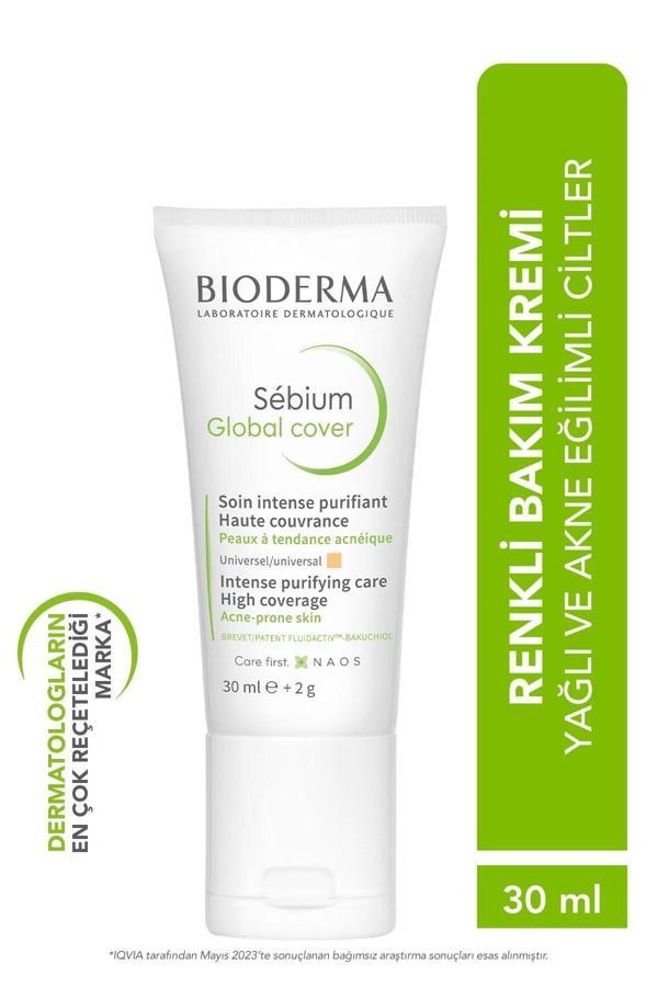 Bioderma Bioderma Sébium Global Cover Sivilce Karşıtı Etki Sunan Ve Kapatıcı Etkili Renkli Bakım Kremi-30 Ml - Image 1