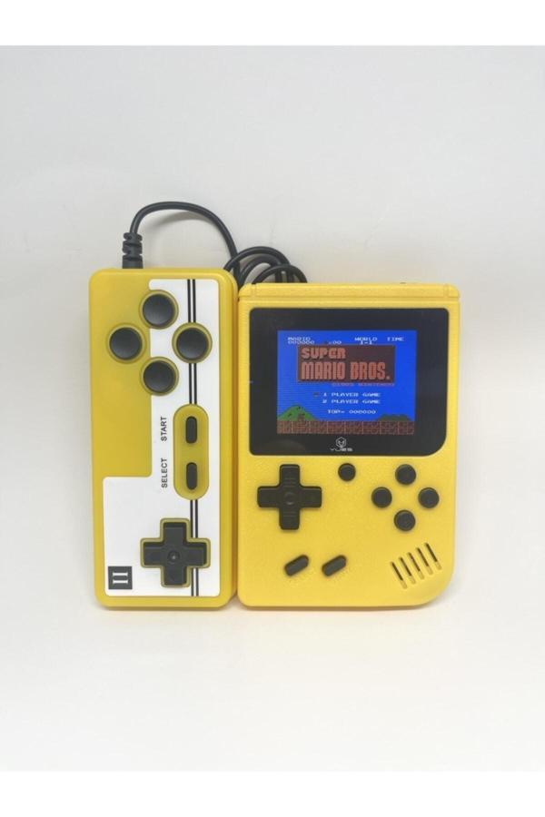 Havuz Elektronik Retro El Atarisi 400 Oyunlu Nostalji Oyun Konsolu 2 Kişilik Sarı - Image 1