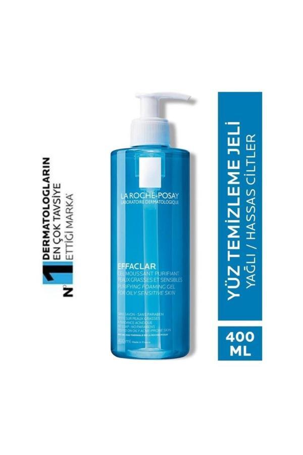 La Roche-Posay Effaclar Jel 400 Ml Yağlı Ve Düzensiz Cilt Tipleri İçin Sabun İçermeyen Temizleyicii - Image 1