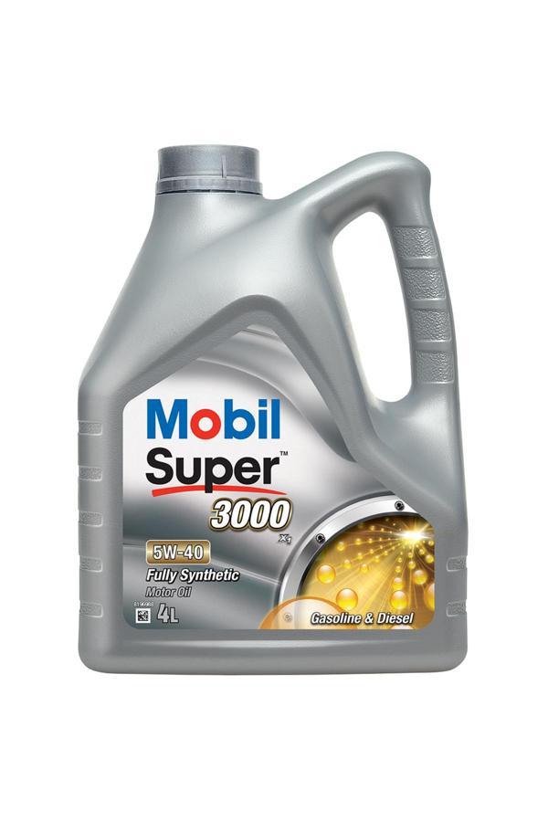 Mobil Super 3000 X1 5W40 Motor Yağı 4 L Üt:2025 - Image 1