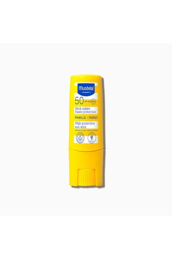 Mustela Spf50+ Yapışkan His Bırakmayan Çok Yüksek Koruma Faktörlü Güneşten Koruyan Stick 9Ml - Image 1