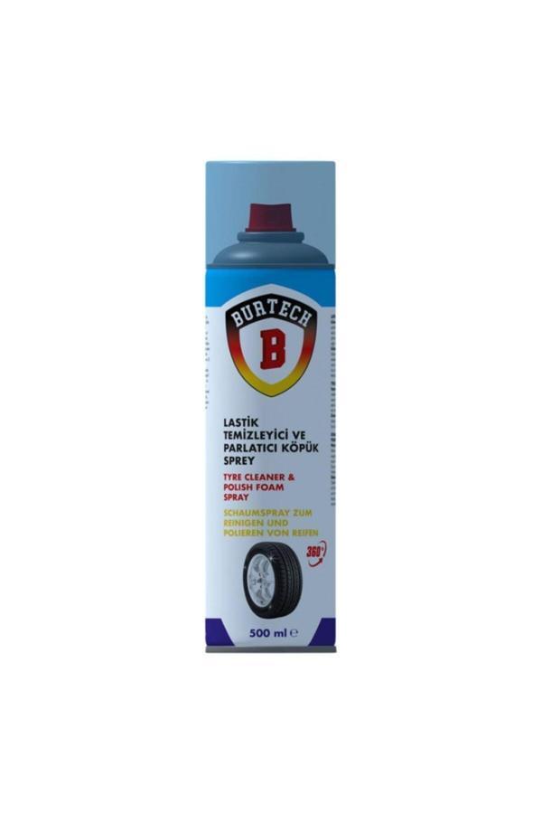 Burtech Lastik Temizleyici Ve Parlatıcı Köpük Sprey 500 Ml - Image 1