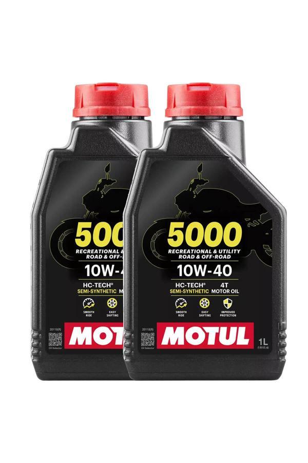 Motul 5000 10W40 Hc-Tech Motosiklet Yağı 1Lt - 2 Adet - Image 1