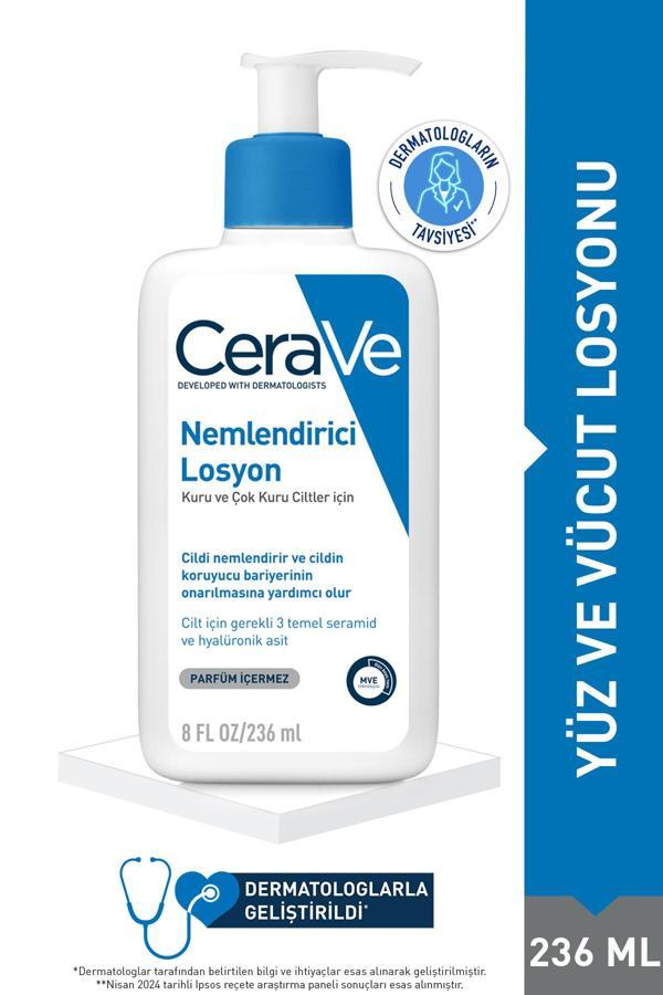 Cerave Nemlendirici Yüz Ve Vücut Losyonu-Seramid Ve Hyalüronik Asit Içerikli 236 Ml - Image 1
