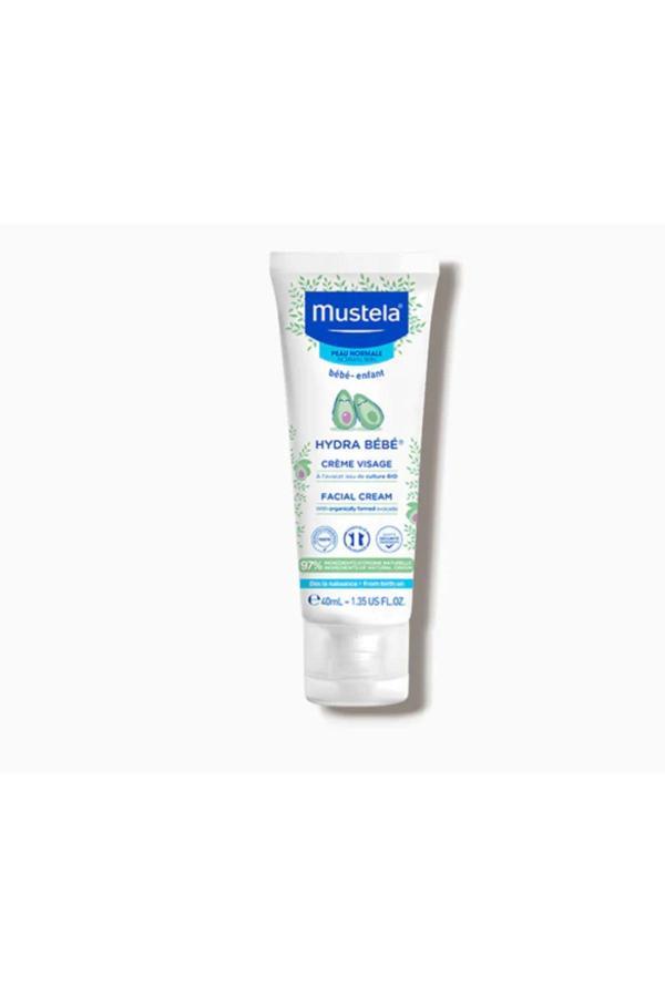 Mustela Hydra Bebe Organik Avokadolu Bebek Yüz Kremi 40Ml - Image 1