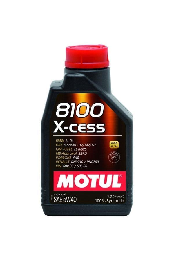 Motul 8100 X-Cess 5W-40 Tam Sentetik Motor Yağı 1 L - Image 1