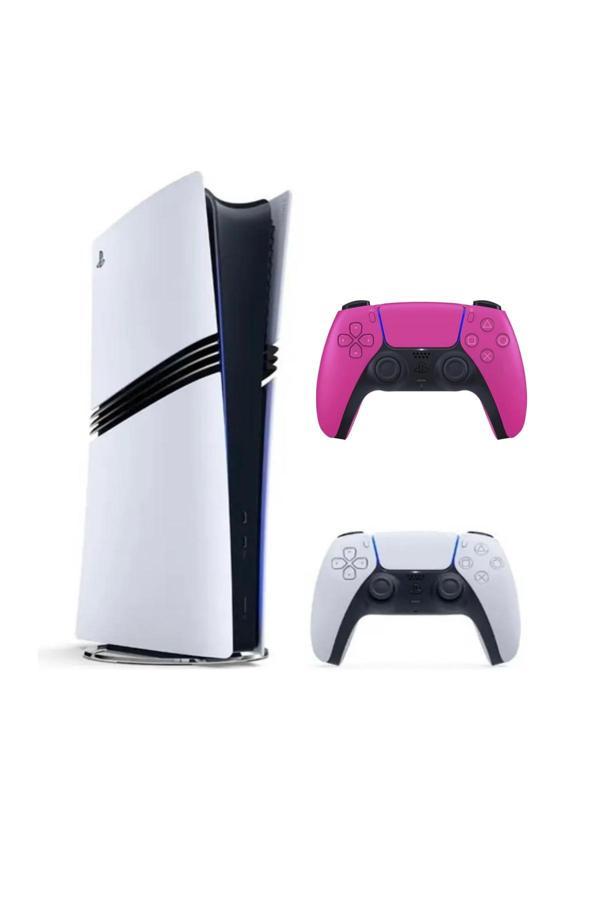 Sony Playstation 5 Pro 2Tb Cfı-7021 Avrupa 1.Kol Beyaz 2.Kol Pembe (İthalatci Garantili) - Image 1