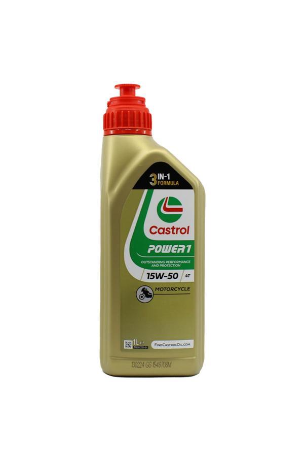 Castrol Power 1 4T 15W-50 1 Lt 4 Zamanlı Motosiklet Yağı - Image 1
