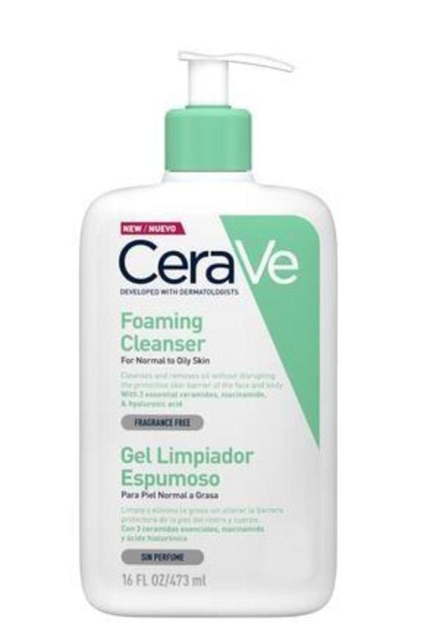 Cerave Normal Ve Yağlı Ciltler Için Seramid Içerikli Köpüren Temizleyici 236 Ml - Image 1