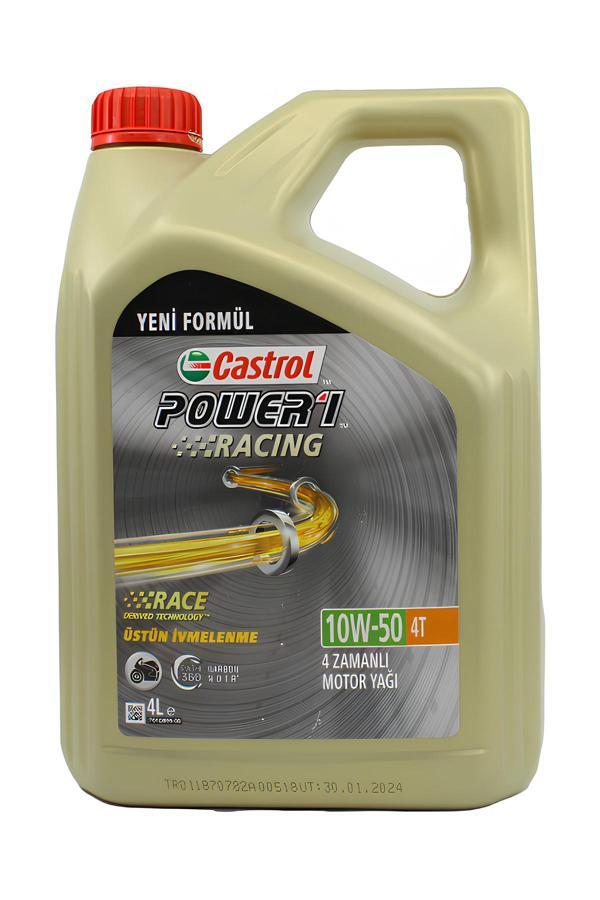 Castrol Power 1 Racing 10W/50 4T Motosiklet Yağı 4 L - Image 1