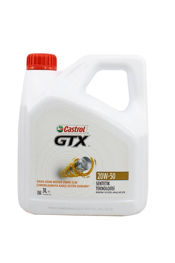 Castrol Gtx 20W50 3 Litre - Image 1