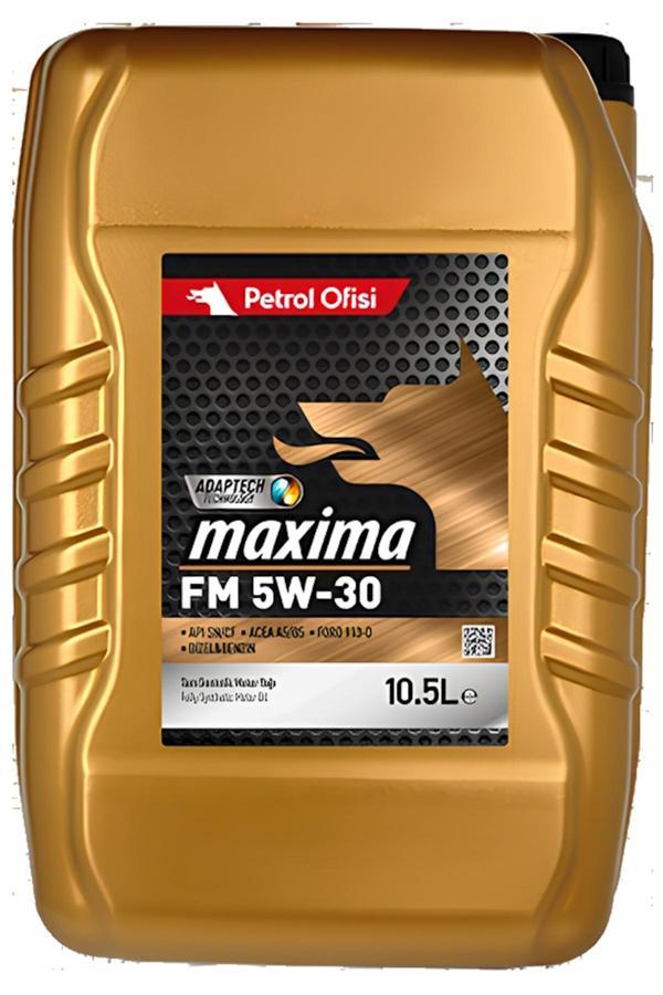 Petrol Ofisi Maxima Fm Adaptech Teknology 5W-30 Motor Yağı 10.5 Litre 2025 Üretim - Image 1
