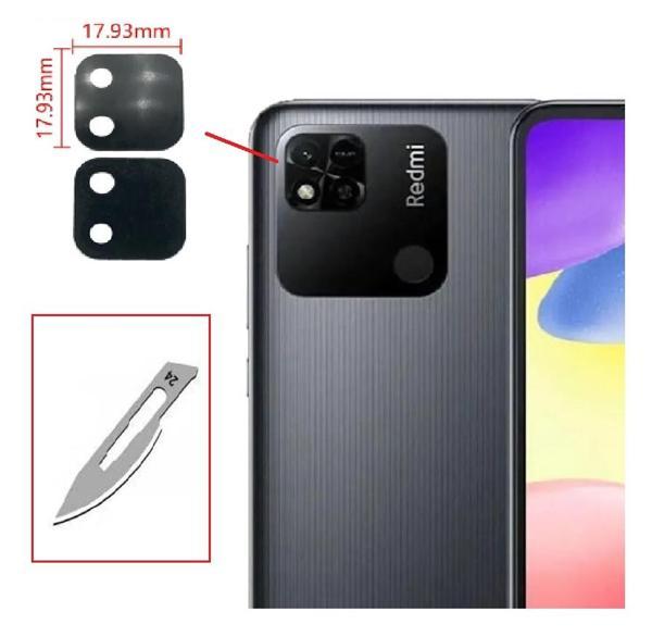 Tkgz Xiaomi Redmi 10A Arka Kamera CAM Lensi + Bistüri Ucu - Image 1