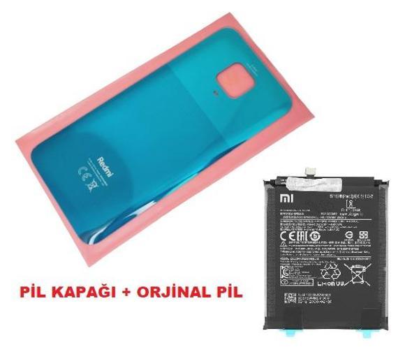 Xiaomi Redmi NOTE 9S Arka Kapak Batarya Kapağı + PİL (CAM) YEŞİL - Image 1