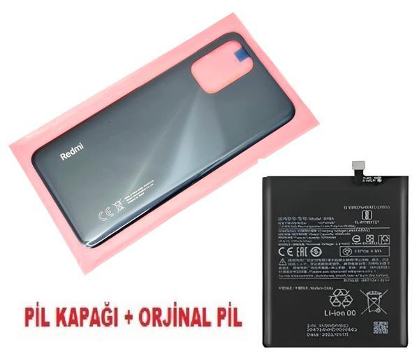 Tkgz Xiaomi Redmi NOTE 10S (4G) Arka Pil Batarya Kapağı + PİL SİYAH - Image 1