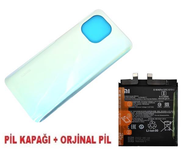 Tkgz Xiaomi Mİ 11 Arka Kapak Batarya Pil Kapağı + PİL (CAM) MAVİ - Image 1