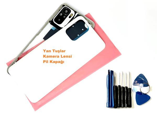 Xiaomi Redmi NOTE 10 (4G) KASA Arka Pil Batarya Kapağı (TAMİR SETİ) BEYAZ - Image 1