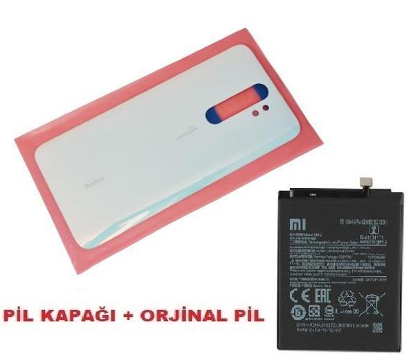 Xiaomi Redmi NOTE 8 PRO Arka Pil Batarya Kapağı + PİL (CAM) BEYAZ - Image 1