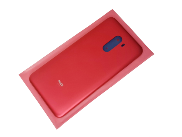 Xiaomi POCO F1 Kasa Arka Pil Batarya Kapağı (Yan Tuşlar) KIRMIZI - Image 1