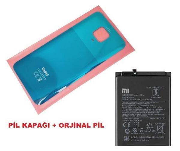Xiaomi Redmi NOTE 9 PRO Arka Kapak Batarya Kapağı + PİL (CAM) YEŞİL - Image 1
