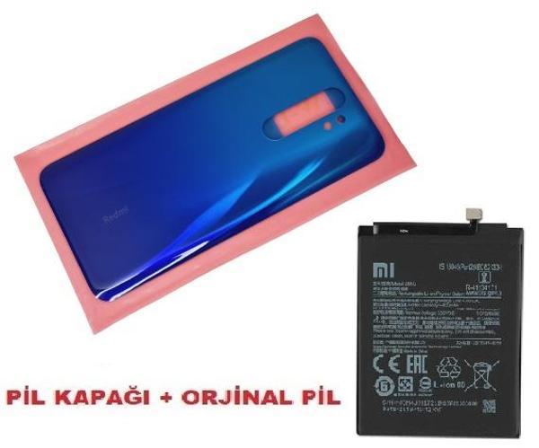 Tkgz Xiaomi Redmi NOTE 8 PRO Arka Pil Batarya Kapağı + PİL (CAM) MAVİ - Image 1