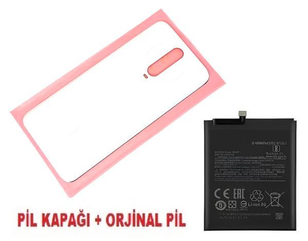 Tkgz Xiaomi Redmi K30 Arka Kapak Pil Kapağı + PİL (CAM) BEYAZ - Image 1