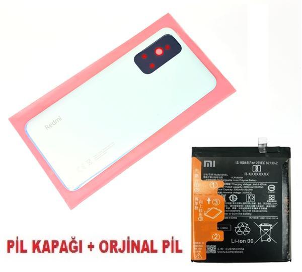 Tkgz Xiaomi Redmi NOTE 11 Arka Pil Batarya Kapağı + PİL BEYAZ - Image 1
