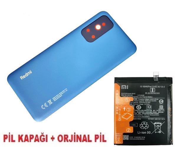 Tkgz Xiaomi Redmi NOTE 11S Arka Pil Batarya Kapağı + PİL MAVİ - Image 1