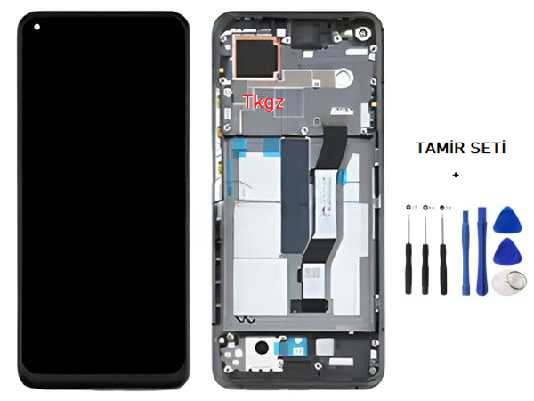 Xiaomi Mİ 10T PRO Lcd Ekran Dokunmatik Orijinal Kalite ÇITALI SİYAH + TAMİR SETİ - Image 1
