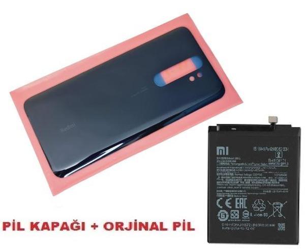 Tkgz Xiaomi Redmi NOTE 8 PRO Arka Pil Batarya Kapağı + PİL (CAM) SİYAH - Image 1