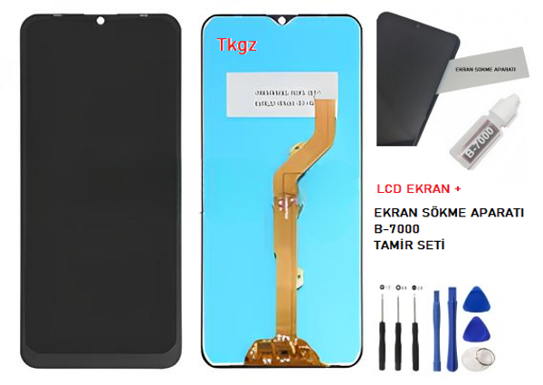 Tecno Camon 12 AİR Lcd Ekran Dokunmatik Orijinal Kalite + B-7000 + TAMİR SETİ - Image 1