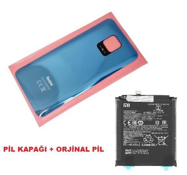 Xiaomi Redmi NOTE 9S Arka Kapak Batarya Kapağı + PİL (CAM) GRİ - Image 1