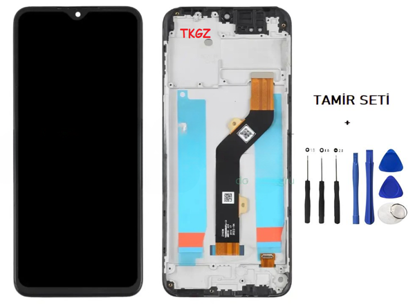 İnfinix HOT 10T Lcd Ekran Dokunmatik Orijinal Kalite ÇITALI FULL + TAMİR SETİ - Image 1