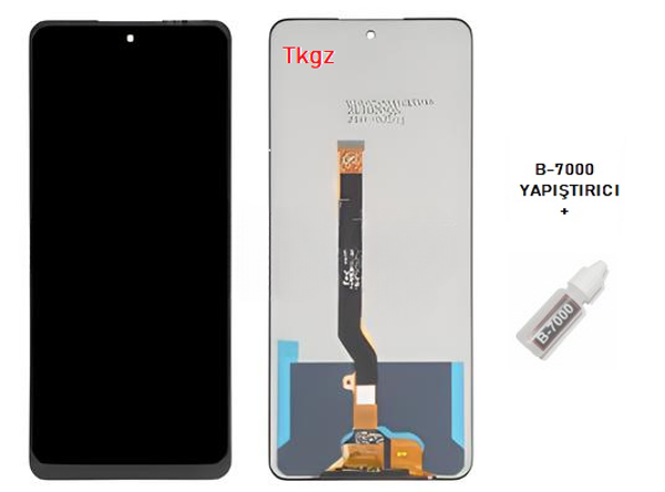 Tecno Spark 8T Lcd Ekran Dokunmatik Orijinal Kalite + B-7000 - Image 1