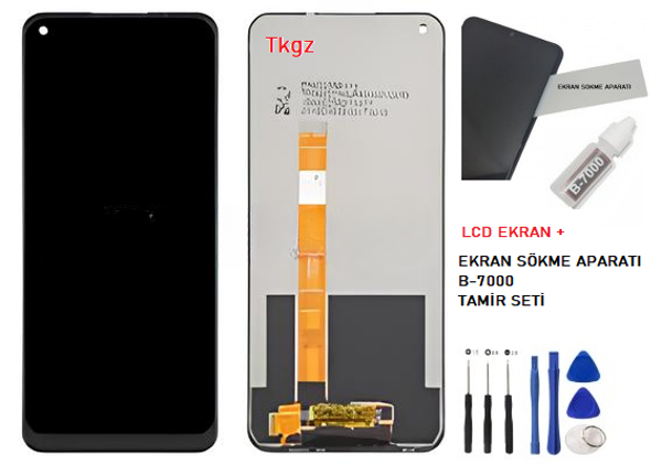 Oppo A55 Lcd Ekran Dokunmatik Orijinal Kalite + B-7000 + TAMİR SETİ - Image 1