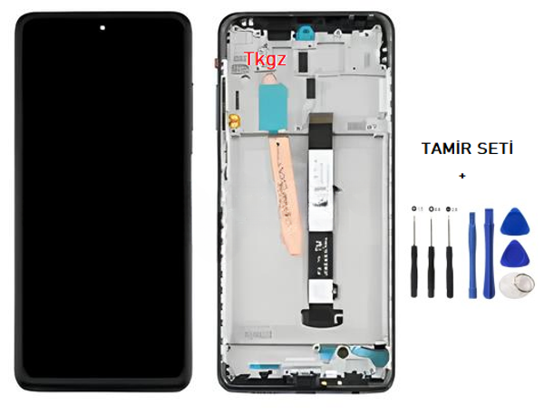 Xiaomi POCO X3 PRO Lcd Ekran Dokunmatik Orijinal Kalite ÇITALI MAVİ + TAMİR SETİ - Image 1
