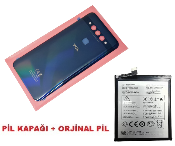 Tkgz Tcl Plex 780H Arka Pil Batarya Kapağı + PİL (CAM) MAVİ - Image 1